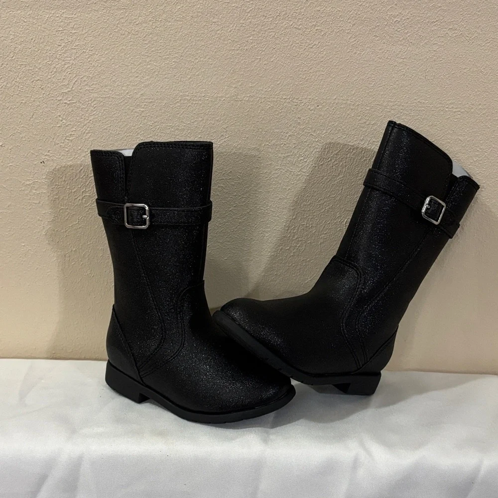 Josephine Stride Rite Black Ankle Booties Size 7M girl New  without box